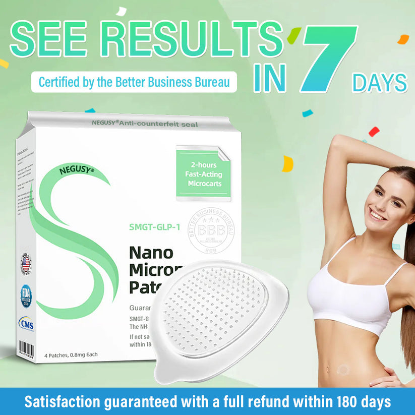 [See results in 7 days] ✅NEGUSY™ SMGT-GLP-1 Nano Microneedle Patch ✅ FDA certified (Painless, long-lasting, addressing diabetes, obesity, and cardiovascular diseases) 🍀up